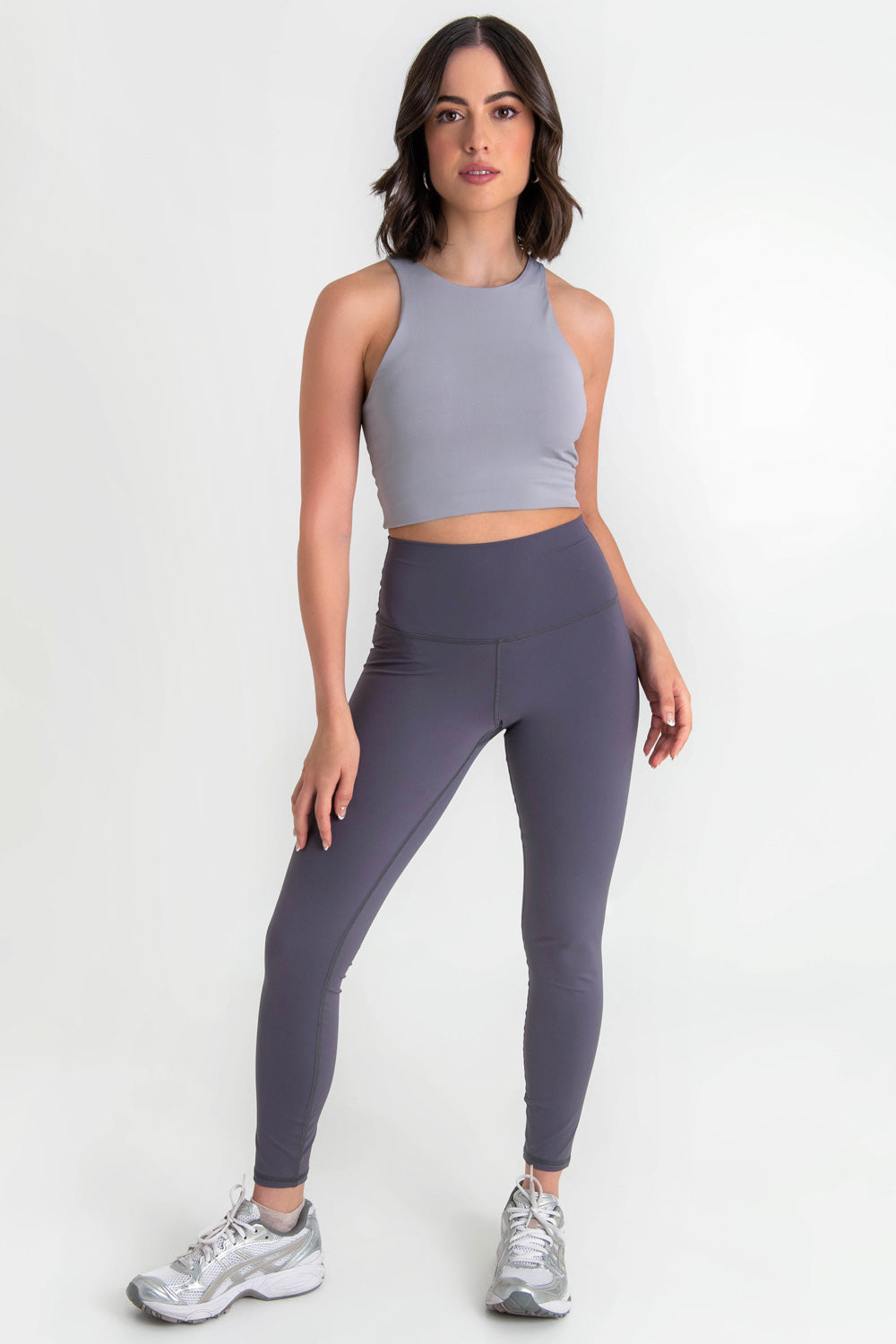 Legging deportivo ajustado contorneado gris hierro – HIGHSTREET