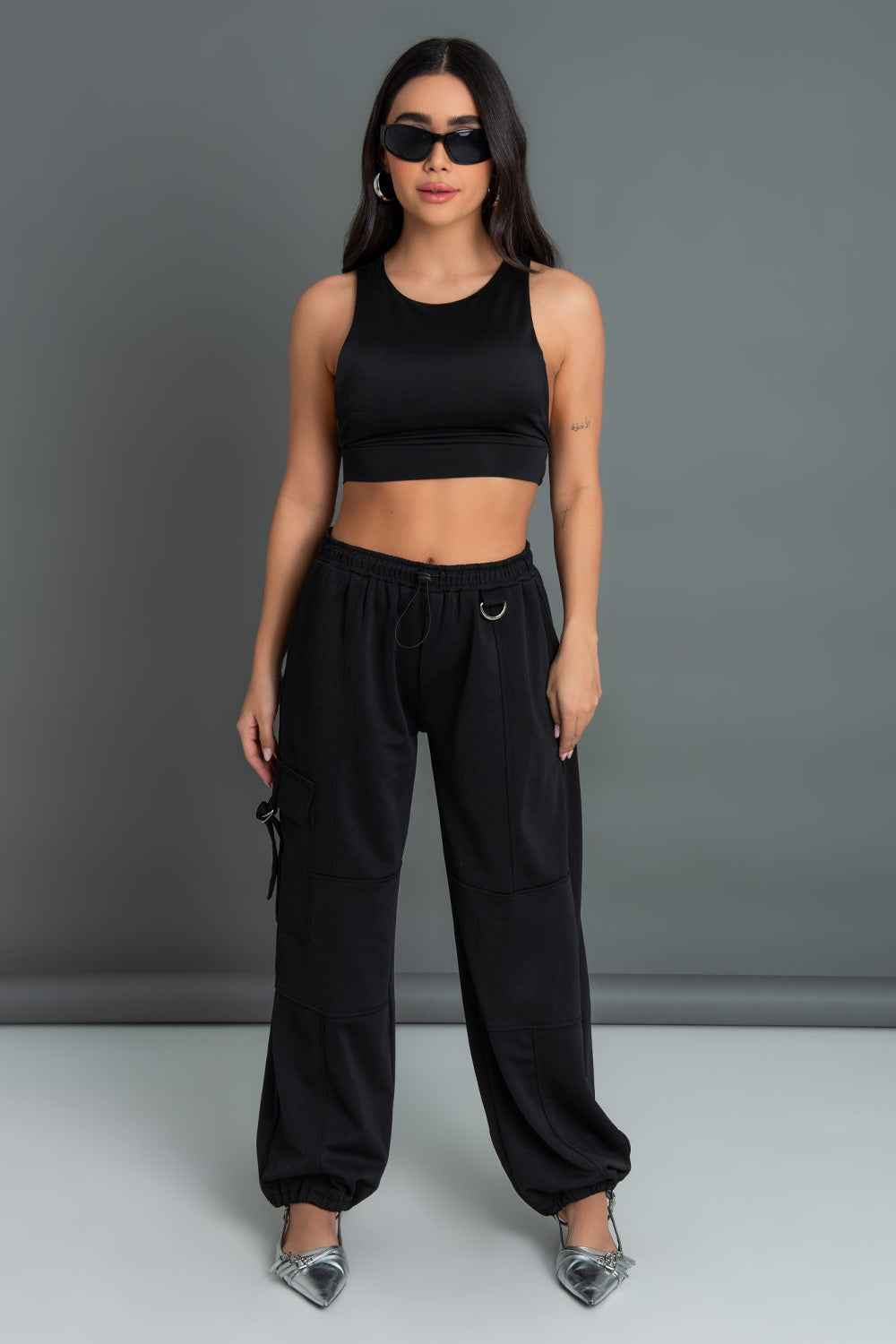 Pantalón jogger fit recto con jareta malva – HIGHSTREET