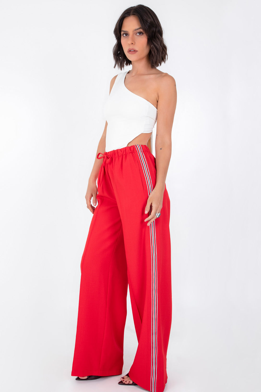 Pantalón Wide Leg Cintura Elástico main image 0