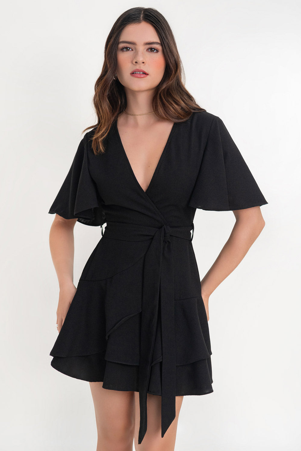 Vestido Negro Corto Escote V Vestido Corto Escote V Soul Barcelona