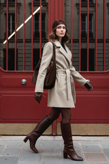 Abrigo corto bolsillos