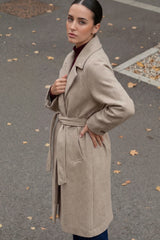 Abrigo oversized cinturón