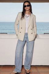 Blazer rayas botones