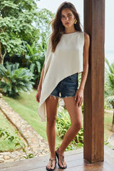 Blusa Floria asimétrica