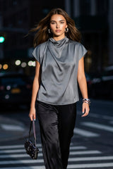 Blusa fluida Georgetta