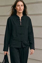 Toggle long-sleeved top