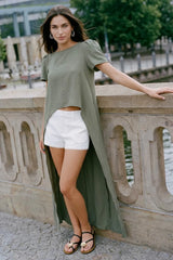 Ivory Hour Tunic Blouse