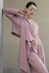 Camisa corta con detalle cruzado