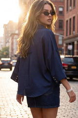 Camisa fluida manga amplia