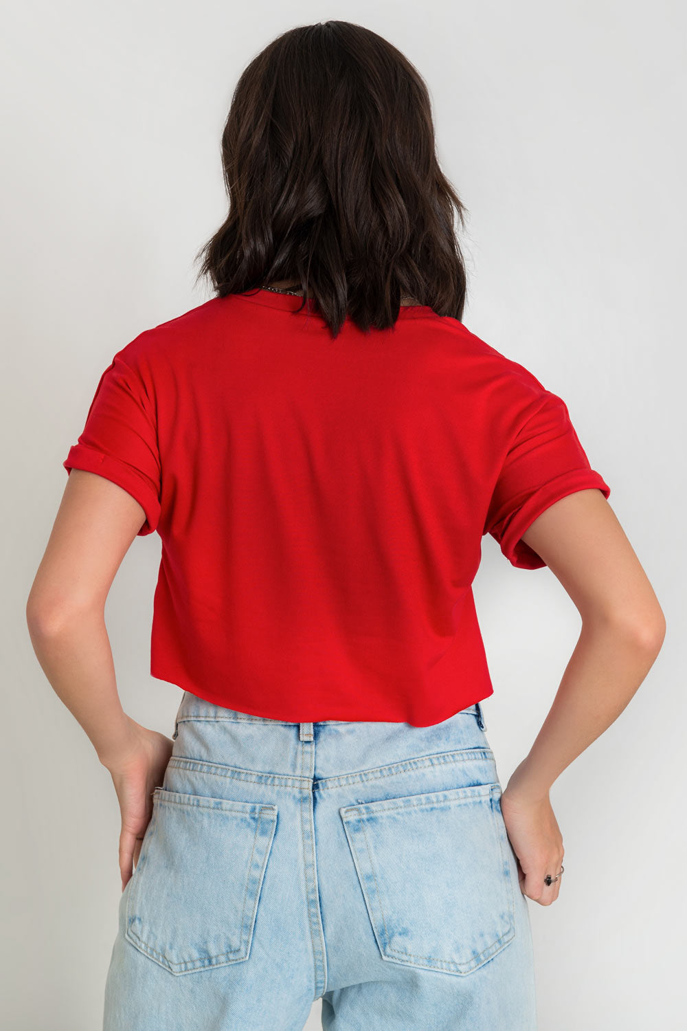 Camiseta de manga corta rojo – HIGHSTREET