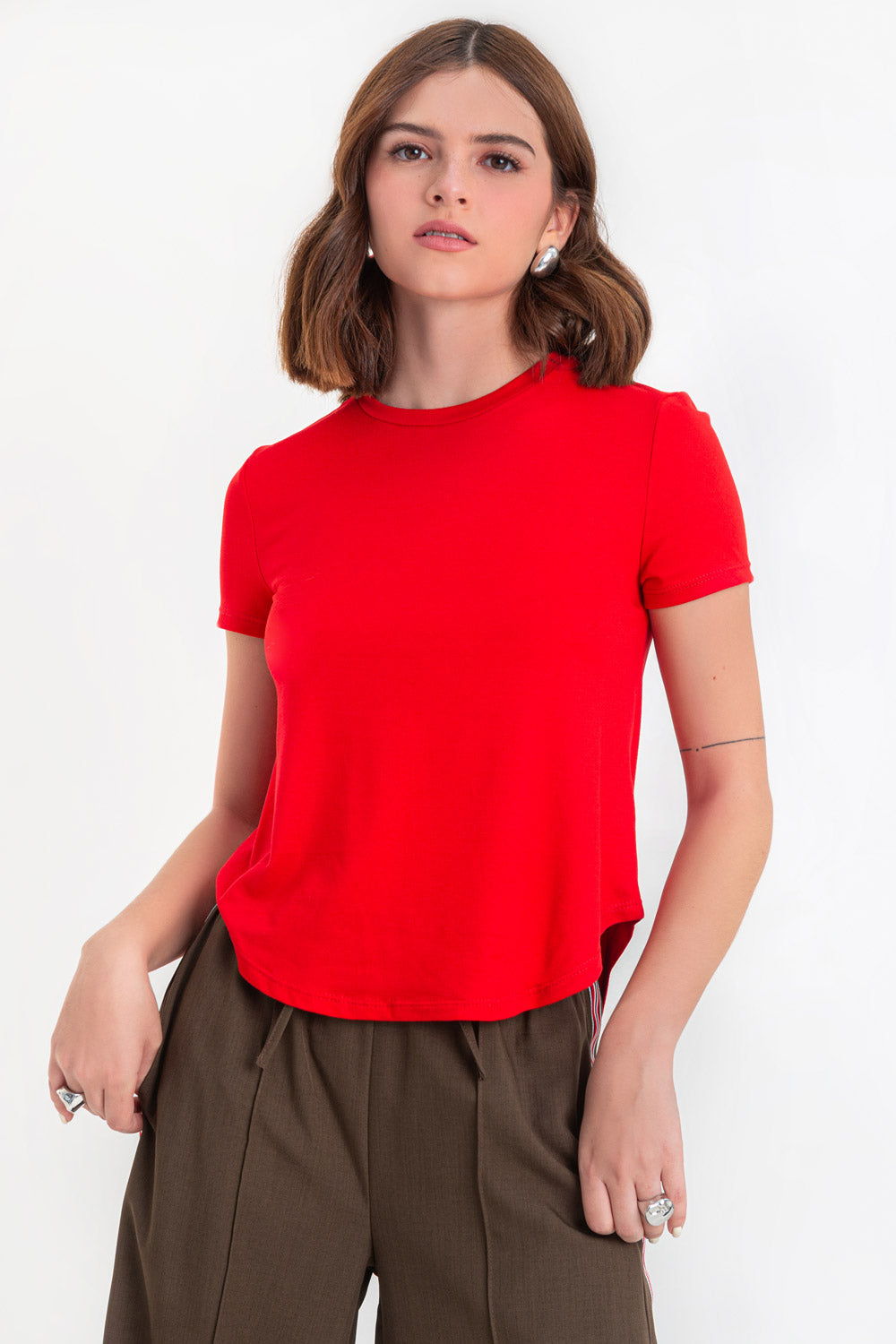 Camiseta manga corta rojo – HIGHSTREET