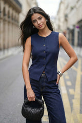 Chaleco Aura con botones