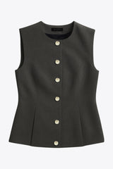 Chaleco pinzas botones metálicos