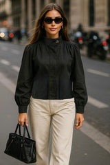 Chamarra Harper cuello alto