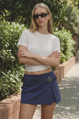 Falda corta hebilla