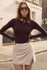 Falda pantalón bouclé