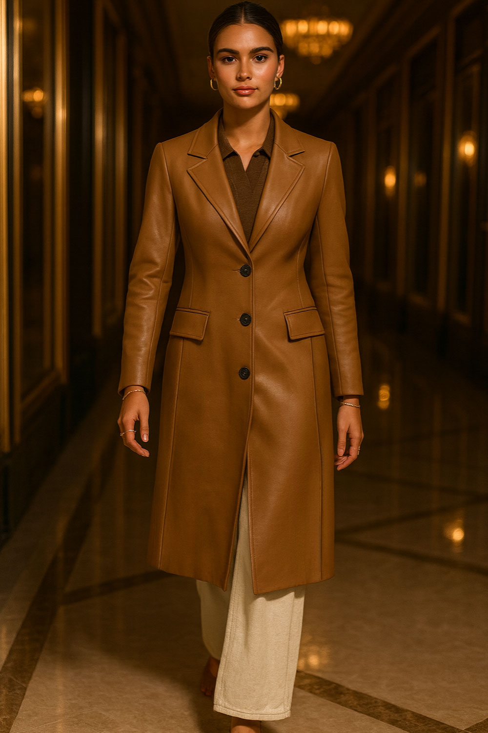 Gabardina Arctic Mist camel – HIGHSTREET