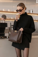 Jersey cuello alto tacto suave