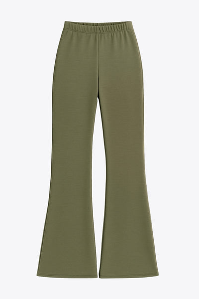 Legging básico ajustado de fit flare y cintura alta con pretina elástica.