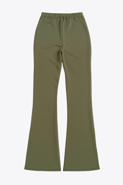 Legging básico ajustado de fit flare y cintura alta con pretina elástica.