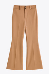 Pantalón ajustado de fit flare tiro alto