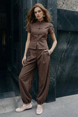 Babe fit barrel trousers