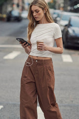 Balloon fit trousers