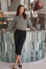 Stretch flare trousers