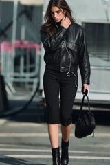 Stretch flare trousers
