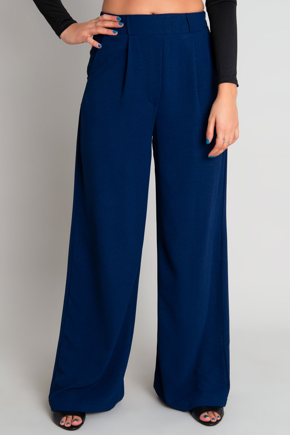 Pantalón Urbano Ejecutivo Dama - Azul marino — TextilShop