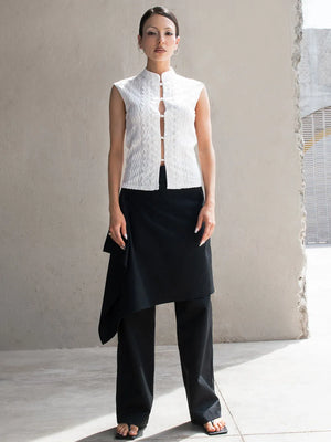 Pantalón con falda fit recto