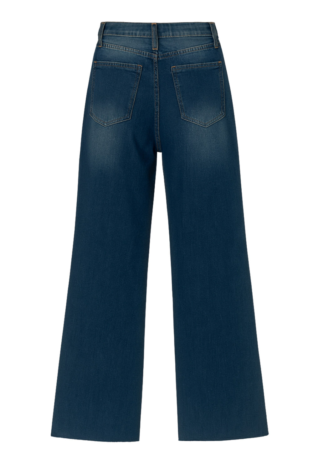 Pantalón de denim con rotos fit recto – HIGHSTREET