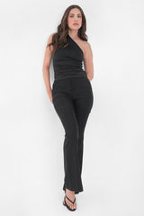 Pantalón de fit flare cintura alta