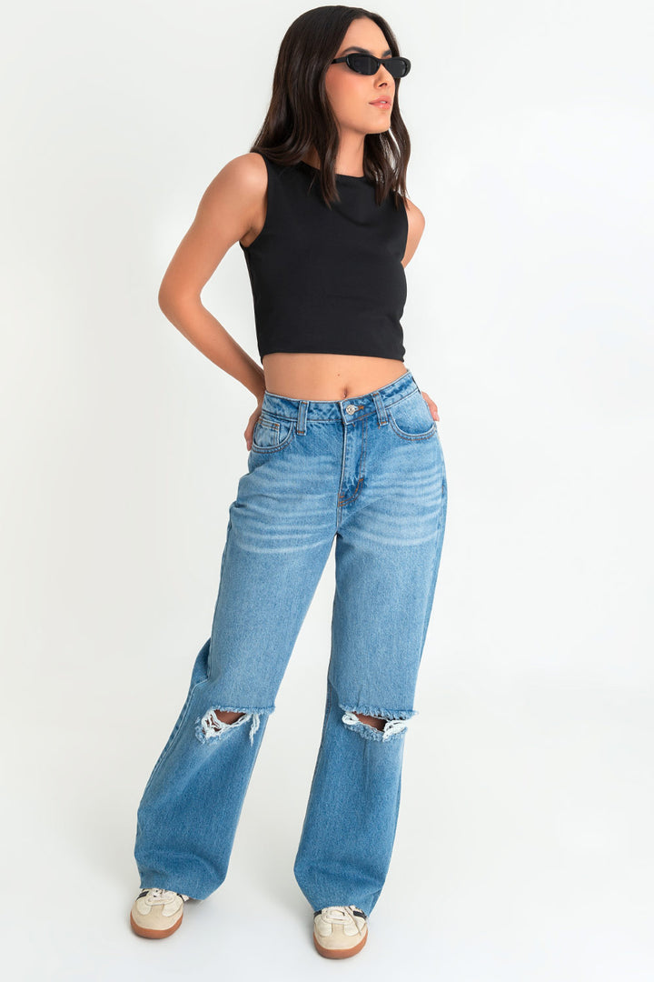 Pantalones Vaqueros Rotos Moda Pantalones Rotos Pantalones Jeans