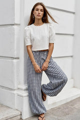 Cloudy print trousers