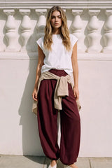 Balloon fit trousers