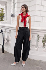 Pantalón fit balloon pinzas