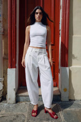 Balloon fit trousers