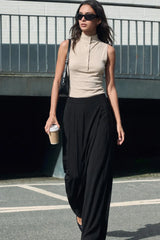 Palazzo fit pants with scarf