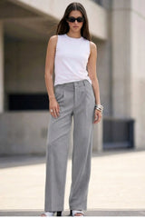 Pantalón fit recto botón
