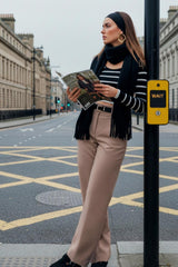 Pantalón fit recto cinturón