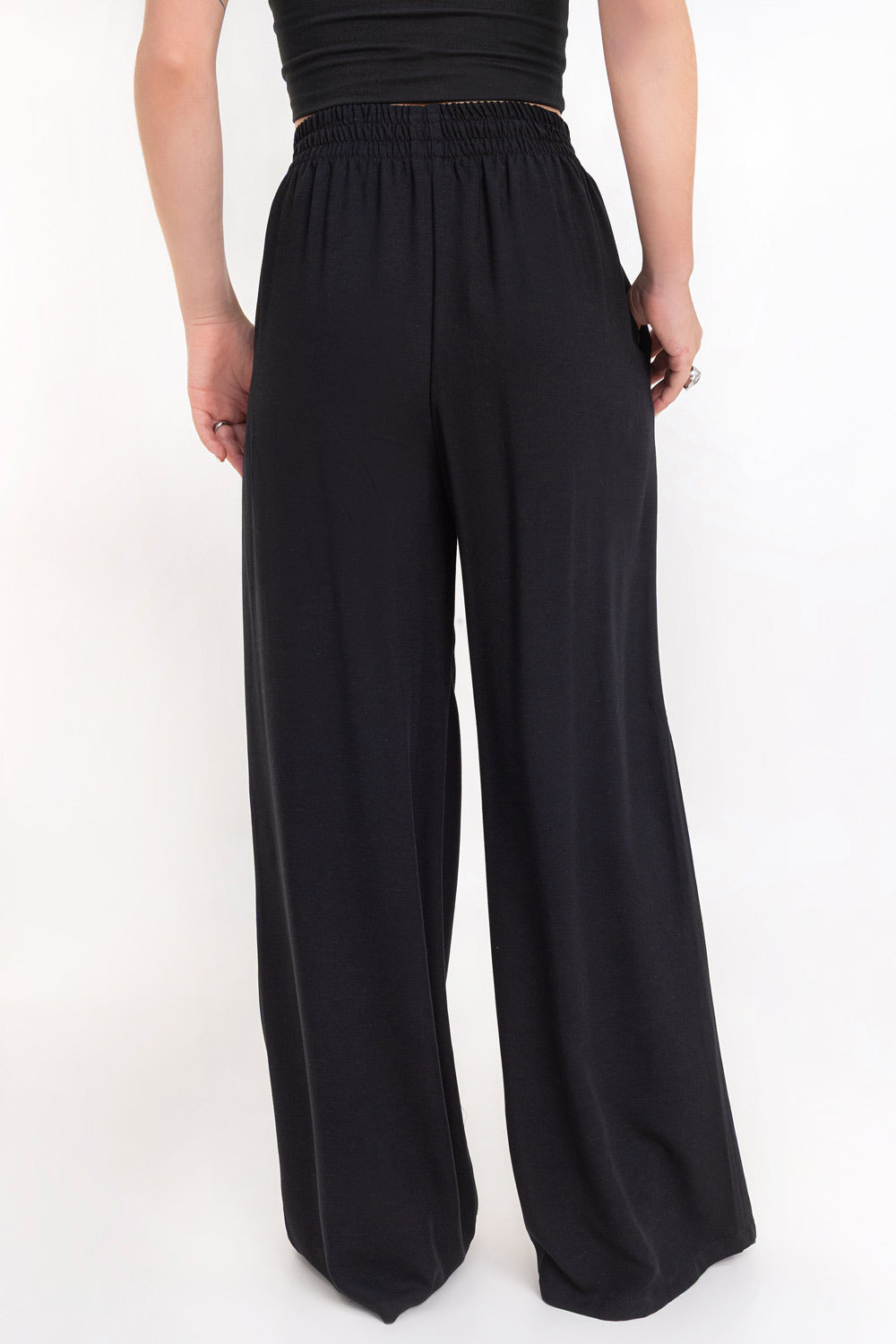 pantalon fluido negro