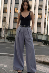 Pantalón pinza cinturón