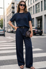 Pantalón recto pinzas