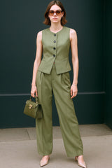 Pantalón vestir doble pinza