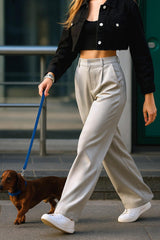 Pantalón vestir wide leg