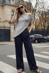 Pantalón vestir wide leg