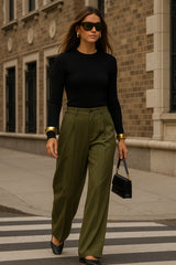 Pantalón Haven wide leg con pinzas