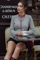 Playera manga campana