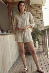 Short bolsillos resorte